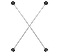 PRETYZOOM 2pcs Double-head Percussion Marimba Mallets with Soft Rubber Heads, Lightweight and Resistant to Deformation, for Drums and Marimba Playing by Professionals and Students