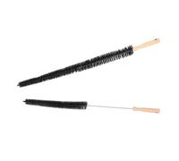 PRETYZOOM 2pcs Dryer Vent Brush with Soft Bristles and Wooden Handle, Flexible Radiator Cleaner Brush for Cleaning Dryer Duct and Inner Wall, Easy to Use Home Cleaning Tool