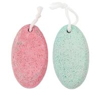 PRETYZOOM 2Pcs Dual-Sided Volcanic Pumice Stone for Feet Dead Skin Remover with Storage Box Natural Lava Foot Scraper for Callus Exfoliation and Softening Lightweight Compact Random Color