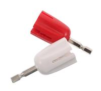 PRETYZOOM 2pcs Electric Guitar String Winder Head Tool with Low Noise Metal Plug for Ukulele and Classical Guitar Red and White Peg Winder for Fast String Changing and Quiet Maintenance