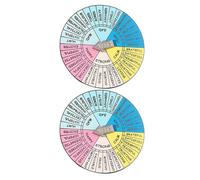 PRETYZOOM 2pcs Feeling Wheel Badge Alloy Brooches with Decorative Role, Lovely and Creative Design, Emotion Wheel Accessory for Mental Health Awareness