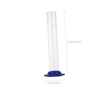 PRETYZOOM 2Pcs Glass Graduated Cylinder Chemistry Measuring Cylinder Set Transparent Food-Grade Glass for Laboratory School Kitchen Liquid Transfer