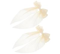 PRETYZOOM 2pcs Hair Bow Hair Bowknot Clip 14.54x7.86x0.98inch Elegant Silk Iron Back Highlight Appearance for Loved Ones Special Occasions