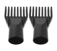 PRETYZOOM 2pcs Hair Dryer Comb Attachment Nozzle Hair Dryer Lightweight Abs Plastic Material Maximizes Volume Black Travel and Barber Shop Use