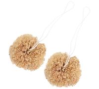 PRETYZOOM 2pcs Hanging Rabbit Chew for Small Pets Made from Natural Corn Leaves, Beige Colour, for Daily Life to Clean Teeth and Provide Chewing Fun for Rabbits and Guinea Pigs