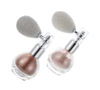 PRETYZOOM 2Pcs Highlighting Glitter Spray Powder for Face Body Hair Portable Cosmetic Highlighter with Bronze Nude Shades Multi-use Shimmering Makeup for All Skin Types