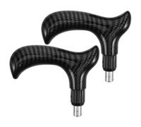 PRETYZOOM 2pcs Hiking Pole Replacement Handle with Non-Slip Textured Surface for Secure Hold, Easy Installation Cane Grip Replacement Suitable for Daily Walking and Hiking with Pp Material