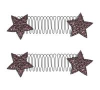 PRETYZOOM 2pcs Invisible Hairpin Stretchable Invisible Hair Clips for Women Discreet Hairstyle Fixing Tool with Vibrant Star Design Easy to Use Hair Band Clips for Stylish