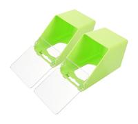 PRETYZOOM 2pcs Large Capacity Bird Food Dispenser Hanging Feeder for Pigeon and Bird Cage Accessories Made of Wear-resistant Plastic Suitable for Hanging on The of The Cage