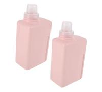 PRETYZOOM 2pcs Leak-proof Storage Bottle Large Capacity Sub Bottle Dispenser Refillable Travel Containers Laundry Soap Pump Refillable Soap Shampoo Travel Container Hdpe Pink
