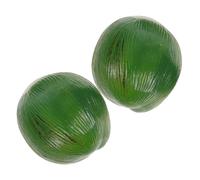 PRETYZOOM 2pcs Lifelike Artificial Coconuts Fake Fruit Decorations for Party Restaurant Display Props