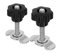 PRETYZOOM 2pcs M8*60mm Threaded Coupling Nut Set for Metal and Plastic Track Accessories with Sturdy Performance and Convenient Replacement, for Camping Vehicle Modifications and Travels
