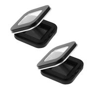 PRETYZOOM 2pcs Magnetic Empty Eyeshadow Tray Portable Loose Powder Makeup Case Travel Cosmetic Storage Container for Refillable Eye Shadow Pans
