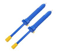 PRETYZOOM 2pcs Manual Desoldering Pump Solder Suction Vacuum Tool Large Blue Plastic Solder Removal Sucker for Electronics Repair and Welding Maintenance