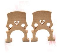 PRETYZOOM 2pcs Maple Cello Bridge Cello Accessories Lightweight Unfinished Wood Grain Replacement Parts for Sound Enhancement and Easy Shaping