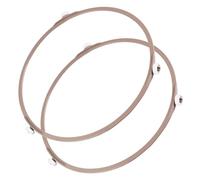 PRETYZOOM 2pcs Microwave Turntable Ring Holder Roller Bracket for Glass Microwave Plate Rotating Turntable Stand