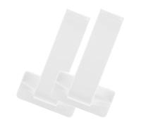 PRETYZOOM 2pcs Pegboard Hooks White Plastic Wall Mounted Organizer Hooks for Garage and Craft Studios, Heavy Duty and Reliable Peg Board Display Storage Solution