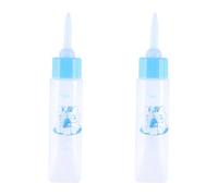 PRETYZOOM 2pcs Pet Nursing Bottles for Small Pets 30ml Each Scale Printed on Plastic Body and Soft Silicone Nipple, Convenient for Carry, for Kittens and Newborn Puppies Feeding
