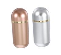PRETYZOOM 2pcs Plastic Dispensing Bottles Small Medicine Container Portable Pill Bottle Organizer for Travel Purse