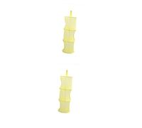 PRETYZOOM 2pcs Portable Mesh Storage Bags Hanging Organizer for Laundry Toys Shoes Basket Boys and Girls