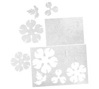 PRETYZOOM 2Pcs Pre-Cut Heat Shrink Sheets Peony Flower Design, Semi- Shrinkable Plastic Craft Sheets for DIY Hairpin Accessories and Floral Jewelry Making