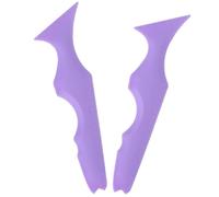 PRETYZOOM 2pcs Purple Silicone Makeup Stencils Eyeliner and Eyebrow Guide Template Set for Beginners Eyeshadow and Winged Eyeliner Application Aid