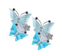 PRETYZOOM 2pcs Rhinestone Butterfly Car Air Vent Clips Stylish Car Outlet Decoration for Women Durable Design Easy to Clean Unique Accessory for Personal Style