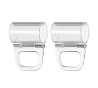 PRETYZOOM 2pcs Roller Shades Pull Down Clips Clear Plastic Lifting Clamps Cordless Roller Blinds Pulls Transparent Blind Handle Grips