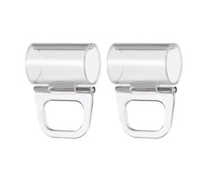 PRETYZOOM 2pcs Roller Shades Pull Down Clips Clear Reusable Lifting Clamps Cordless Roller Blinds Pulls Transparent Blind Handle Grips