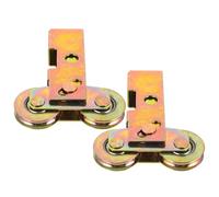 PRETYZOOM 2pcs Sliding Barn Door Wheels Steel Ball Axle Puller Galvanized Iron Low Noise Mute Sliding Pulley Hardware Accessories for Door and Cabinet