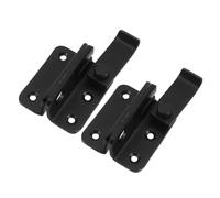 PRETYZOOM 2pcs Sliding Door Security Latch Stainless Steel with Silent Operation and Antidrop Mechanism for Windows and Sliding Doors in Commercial and Residential Environments Black Modern