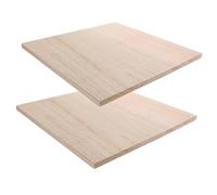 PRETYZOOM 2pcs Solid Wood Veneer Sheet 0.47" Thickness Rectangular Wooden Planks with Smooth Edges and Even Thickness for Wardrobe Layering and Furniture Restoration Wood Projects