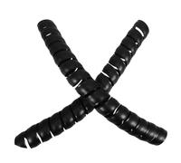 PRETYZOOM 2pcs Spiral Plastic Tree Bark Protection Wrap for Young Saplings and Chair Legs, Black Flexible Damage Prevention Sleeve with Sleek Surface and Modern Design for Cat Scratch