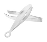 PRETYZOOM 2Pcs Stainless Steel Fish Bone Tweezer and Chicken Hair Removal Tweezer Set, 430 Slant Tip 304 Flat Tip, Multifunctional Hair and Bone Pluck Tool for Kitchen and Cooking Use