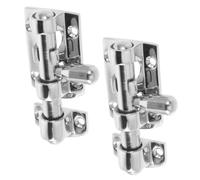 PRETYZOOM 2pcs Stainless Steel Sliding Bolt Door Latch with Screws, Moisture and Saltwater Resistant Barrel Bolt Lock for Marine Equipment, Boat and Window Security