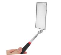 PRETYZOOM 2pcs Telescoping Inspection Mirror Adjustable Extendable Automotive Mechanic Tool with Rectangle Reflective Surface for Under Vehicle and Hard to Reach Area Checks