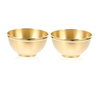 PRETYZOOM 2pcs Tibetan Buddhist Offering Bowl Holy Water Bowl Tableware for Worship Religious Adornment Home Decor