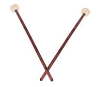 PRETYZOOM 2pcs Timing Hammer Wooden Handle Drum Mallets for Practice Pad Felt Head for Beginner and Adult Drummers