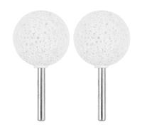 PRETYZOOM 2PCS Tire Repair Rotary Grinding Head with Advanced Coral Abrasive Material for Automotive Tire Patching and Emergency Sanding Tool Portable and Heat Resistant