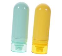 PRETYZOOM 2pcs Vacuum Emulsion Lotion Packing Bottles 30ml Portable Squeeze Dispenser Bottles for Travel Toiletries Makeup Sub Empty