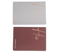 PRETYZOOM 2pcs Wedding Vows Books for Groom and Bride, Elegant Offset Paper Vow Speech Notebooks with 50 Pages, Stylish Keepsake for Organizing Heartfelt Declarations during Wedding Ceremony
