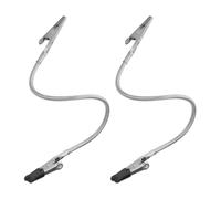 PRETYZOOM 2pcs Working Clamps Double Headed Metal Wire Clips Clamps Double-Headed Stainless Steel Aluminum Alloy Multiple Application Scenarios DIY Home Projects Office