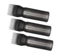 PRETYZOOM 3 Pcs Root Applicator Bottles for Hair Colouring, 160ml Portable Black Pp Comb Applicator Bottles Suitable for Hair Oil Application, Simple and Elegant Design for Salon Use