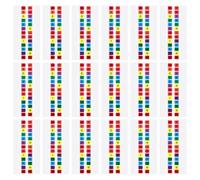 PRETYZOOM 30 Sheets Sheets Colourful Alphabet Index Tabs Adhesive Pet Page Markers Long-Term Use and Scratch-Resistant Features, Convenient for Notebooks and Office Filing
