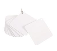 PRETYZOOM 300 Sheets Blank Note Cards with Rings Portable White Paper Index Cards for Easy Writing and Versatile Usage Creative Design for Study and Revision