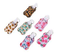 PRETYZOOM 30ml Refillable Empty Bottle Keychain Set, Portable Travel Bottle Container with Keyring, 12pcs Hand Washing Dispenser Kit for On-the-go Toiletries