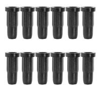 PRETYZOOM 30Pcs Black Nylon Caster Stem Socket Sleeve Replacement Inserts for Office Chair Wheels Furniture Caster Wheel Socket Caps Compatible with Gaming and Executive Chairs