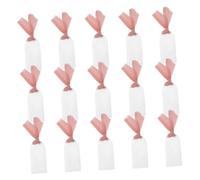 PRETYZOOM 30pcs Clear Acrylic Wedding Name Tags with Ribbon Blank Reserved Table Cards for Seating Place Cards for Party Engagement Bridal Shower Birthday and Family Reunion Decorations