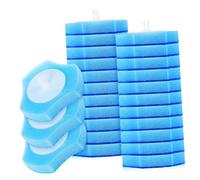 PRETYZOOM 30pcs Disposable Toilet Brush Refills Sponge Heads for Bathroom Cleaning Splash Resistant Disposable Pads Replaceable Household Cleaning Brush for Toilets Sinks and Drains