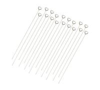 PRETYZOOM 30pcs Floral Heart-Shaped Place Card Holders for Wedding Table Numbers and Flower Arrangements Lightweight Memo and Photo Display Clips Reusable Bouquet Accessories